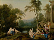 Diana and Her Nymphs in a Landscape