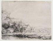 Landscape with a Cow (drinking)