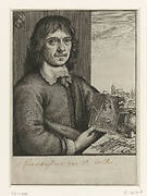 Zelfportret van Wenzel Hollar