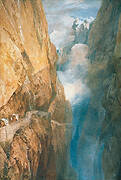 The Passage of Mount St Gothard from the centre of Teufels Broch Devil’s Bridge