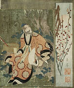 Daoist Immortal and a Crane