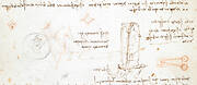 Codex Arundel, Arundel MS 263, ff.251v-250r, detail