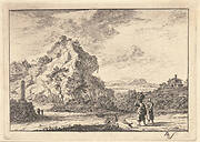 Landscape with Castle on a Rock and Figures