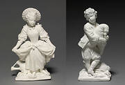 Figure Pair of the Dancer (La Danseuse) and the Bagpiper (Le Joueur de Musette)