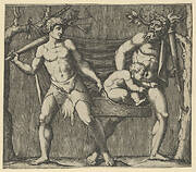 Two Fauns Carrying a Child