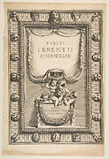 Title Page: Comedies of Terence (Publii Terentii Comoediae)