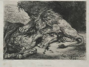 Lion Devouring a Horse