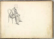 Man Seated on a Chair (in Sketch Book With Drawings on Twenty-six Leaves)