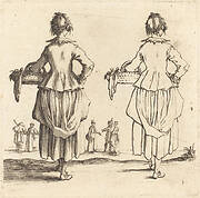 Peasant Woman with Basket, Seen from Behind