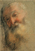 Head of an Old Bearded Man, 1584-1586