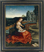 The Madonna Nursing the Child by the Fountain