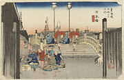 Fifty-Three Stations of the Tokaido Hoeido Edition “Nihonbashi (Morning Scene)”