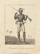 A Coromantyn Free Negro, or Ranger, armed