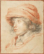 Rubens's Son Nicolaas Wearing a Red Felt Cap, 1625-1627