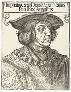 Portret van keizer Maximiliaan I (1459-1519)