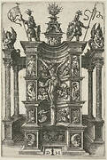 The Crucified Christ in a Decorated Niche