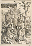 Christ Taking Leave of His Mother, from The Life of the Virgin, Latin Edition, 1511