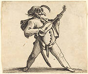 The Masked Comedian Playing a Guitar