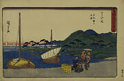 The Imagire Sea Ferry, Maisaka, from the series The Fifty-three Stations of the Tokaido (Gyosho edition)