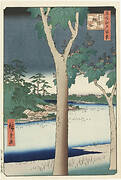 One Hundred Famous Views of Edo “Akasaka Paulownia Field”