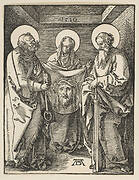 Saint Veronica between Saints Peter and Paul, from The Small Passion