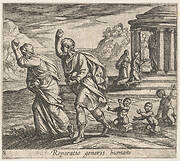 Plate 8: The Rebirth of Mankind (Reparatio generis humani), from Ovid's 'Metamorphoses'