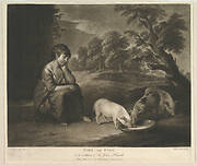 Girl and Pigs