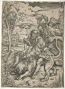 Samson Killing the Lion