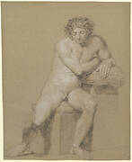 Study of a Seated Male Nude