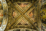 The view of the crossing vault above the presbytery sacred place