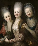 Portrait of the three daughters of Julius Johann von Vieth und Gossenau