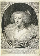 Portret van Henrietta Maria van Bourbon, koningin van Engeland