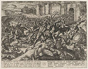 Plate 9: The Romans Defeated by the Dutch Troops at Bonna, from The War of the Romans Against the Batavians (Romanorvm et Batavorvm societas)