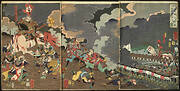 The Death of Yamamoto Dōsan at the Great Battle of Kawanakajima