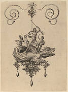 Design for a Pendant with a Sea-Monster Carrying Neptune Flanked by Two Figures