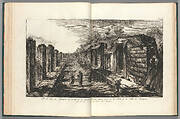 View opposite the entrance gate of all of the shops to the right and left of the street of the City of Pompeii,  from Antiquités de Pompeïa, tome premier, Antiquités de la Grande Grèce... (Antiquities of Pompeii, volume one, Antiquities of Great Greece...), volume 1, plate 13