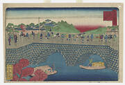 Mansei Bridge And Cherry Blossoms