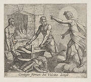 Plate 33: Apollo at Vulcan's Forge (Coniugis furtum Sol Vulcano detegit), from Ovid's 'Metamorphoses'