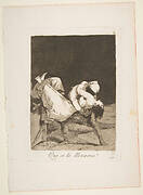 Plate 8 from 'Los Caprichos': They carried her off! (Que se la llevaron!)