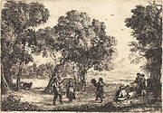 The Country Dance (Small Plate) (La danse sous les arbres)