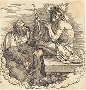 The Man of Sorrows Mocked by a Soldier