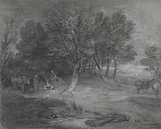 Wooded Landscape with Gypsy Encampment