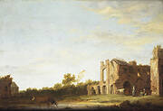 Landscape with the Ruins of Rijnsburg Abbey, near Leiden