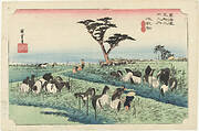 Fifty-Three Stations of the Tokaido Hoeido Edition “Chiryu (Summer Horse Fair)”