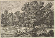 Shepherds in a Forest