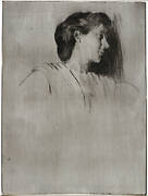 Study of a Woman's Head in Profile