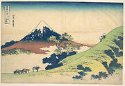 冨嶽三十六景　甲州犬目峠|The Inume Pass in Kai Province (Kōshū Inume tōge), from the series Thirty-six Views of Mount Fuji (Fugaku sanjūrokkei)