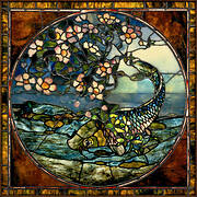 "The Fish" (or "The Fish and Flowering Branch") window