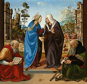 The Visitation with Saint Nicholas and Saint Anthony Abbot