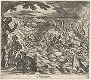 Plate 7: The Flood (Diluvium.), from Ovid's 'Metamorphoses'